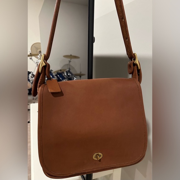 Vintage coach stewardesses bag. British tan. Made in USA - Picture 10 of 12